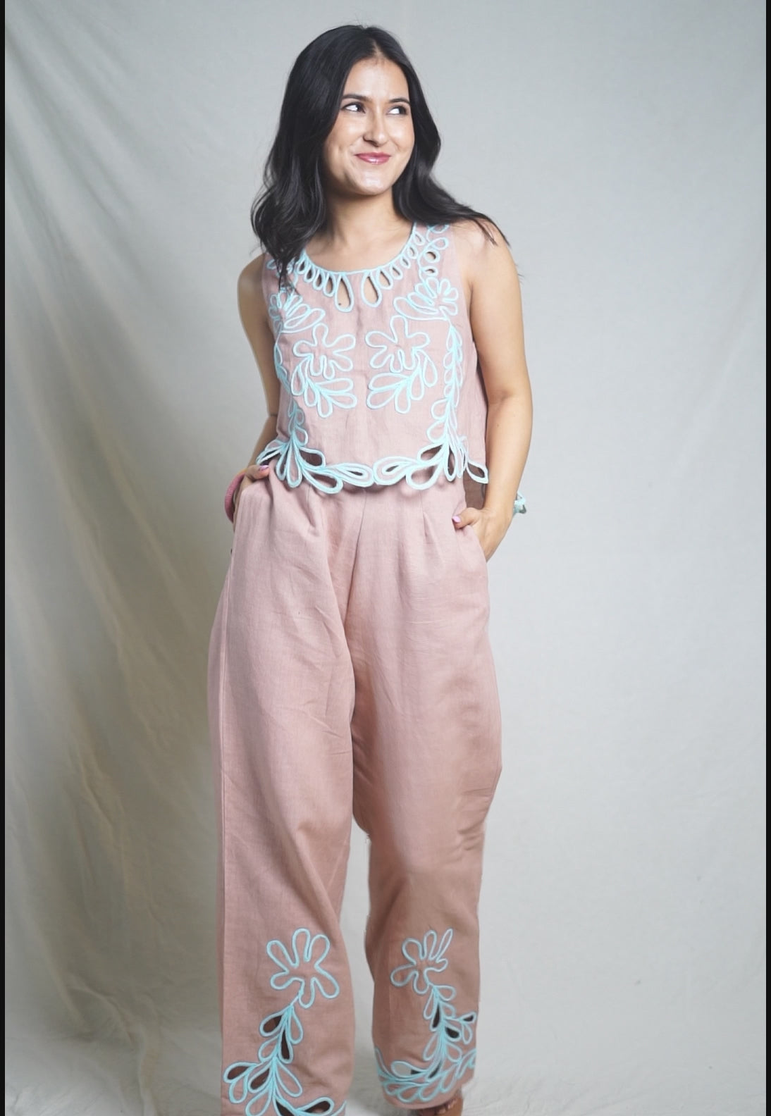 Ellie Linen Pants Set